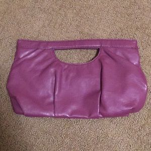 Purple hand bag